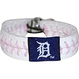 MLB Detroit Tigers Pink Baseball Bracelet