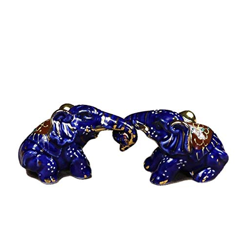 Figurine éléphant en porcelaine vintage pour sublimer votre meuble de salon ou bureau