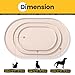 Conlun Napfunterlage Hund,1,2cm Hohe Ränder Futtermatte Katzen zur Vermeidung von Verschüttungen,BPA-Freie Silikonmatte mit Rand Gummi-Hundenapf Unterlage für Futter- und Wassernäpfe(Beige,48x30 cm)WT