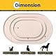 Conlun Napfunterlage Hund,1,2cm Hohe Ränder Futtermatte Katzen zur Vermeidung von Verschüttungen,BPA-Freie Silikonmatte mit Rand Gummi-Hundenapf Unterlage für Futter- und Wassernäpfe(Beige,48x30 cm)WT