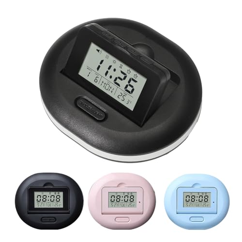 PENGUINFLY �ڊo�܂����v �U�� ���̉� �É� �d�r�� �Â��ɋN���� �f�W�^�� ���^ ���^ �R���p�N�g (�u���b�N)