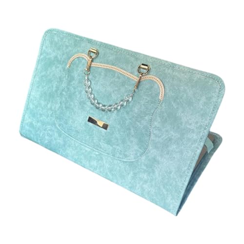 Pochette pour ordinateur 13 pouces bleu antichoc et étui compact en cuir PU - 6