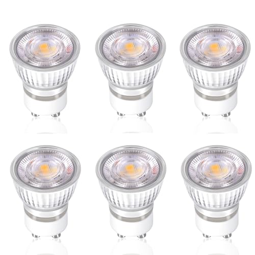 Image of Karyoosi GU10 LED Bulbs 5W 550LM, Warm White 3000K, GU10 LED Spotlight Bulbs 50W Halogen Replacement, Non-Dimmable,Pack of 6