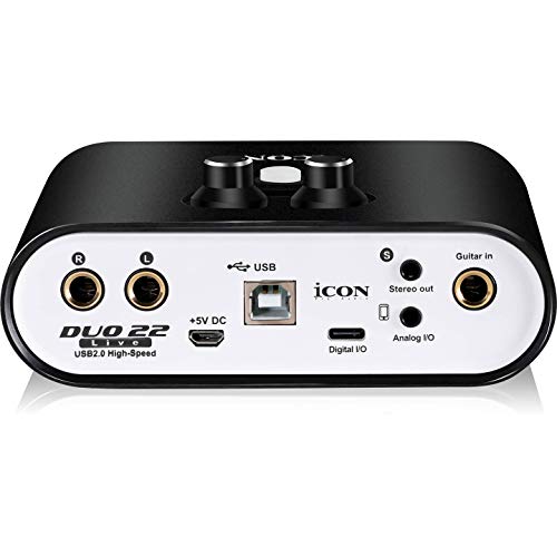 Icon Pro Audio Duo 22 Live Usb Audio Interface With Mobile Streaming Capabilities, (1 Mic Preamp) #TOP2