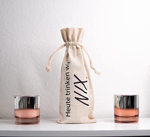 Flaschentasche & Etikett für alle die Sich Nichts/Nix wünschen. Nichts Geschenk, lustige Verpackung für EIN Wein… - Image 8