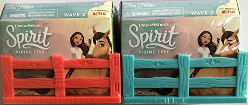 WAVE 2! DreamWorks Collectible SPIRIT RIDING FREE Mini Horse Figures Blind Box - Realistic Horses New Designs! (SET OF 2)