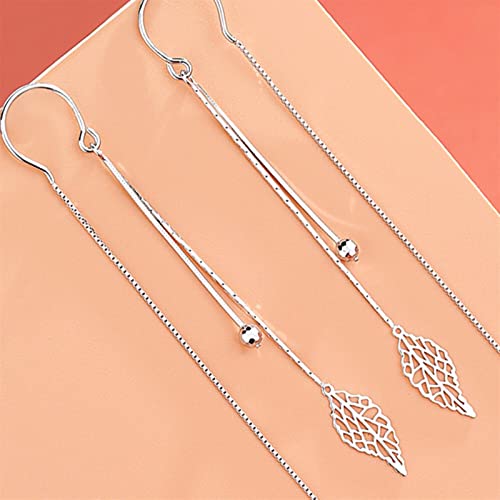 Boucles d'oreilles argent légères à pampilles pour sublimer un port de tête - 5