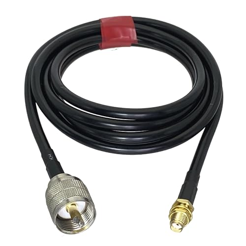 Cable coaxial RG58 con conector PL259 y SMA hembra para mamparo sin pérdida de señal