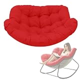 Coussin pour fauteuil à bascule en forme d'œuf : Appréciez le confort de ce coussin élégant pour fauteuil à bascule de jardin. Parfait pour se détendre à l'intérieur ou sur votre terrasse, véranda ou patio