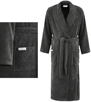 PandaHome Badjas voor dames en heren van 100% katoen, ochtendjas, badstof, behaaglijk, warm en behaaglijk, sneldrogend, zacht, absorberend, badjassen 400 g/m², roze, S