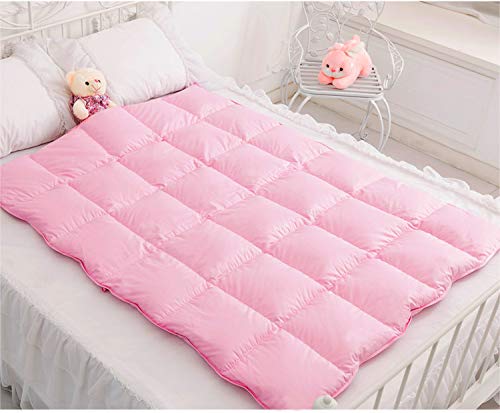 C&L Baby/Toddler Crib Down Comforter/Blanket for Winter,Pure Goose Down Filled,Soft Breathable Cozy (Pink, Big(41x48in))