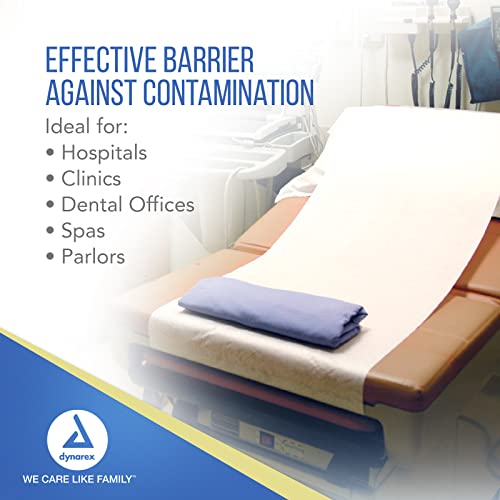 Dynarex Headrest Table Paper, Smooth And High-Quality Exam Table Paper, Used In Medical, Massage, And Chiropractic Tables To Protect Patients, 14" X 225 Ft., 1 Case Of 12 Table Papers, Smooth #TOP3