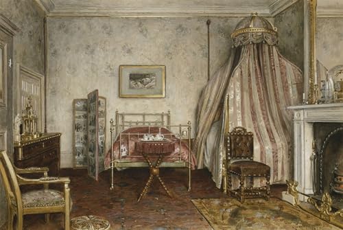 Cuadro de lienzo de Napoleone III por George Goodwin Kilburne decorativo para salón 60x90cm