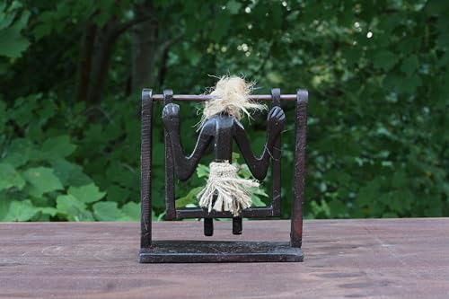 G6-Collection-Handmade-Wooden-Primitive-Tribal-Funny-Statue-Sculpture-Tiki-Bar-Handcrafted-Unique-Gift-Home-Decor-Accent-Figurine-Decoration-Artwork-Hand-Carved-Swinging-on-Swing-Chair G6 Collection Handmade Wooden Primitive Tribal Funny Statue Sculpture Tiki Bar Handcrafted Unique Gift Home Decor Accent Figurine Decoration Artwork Hand Carved Swinging on Swing Chair