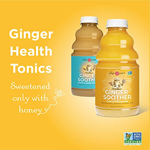 Turmeric Gingerade, Ginger Soother By The Ginger People – Drug Free Digestive Health, Turmeric Flavor, Premium Quality Turmeric Juice, Single - 32 Oz (Pack Of 1) #TOP1