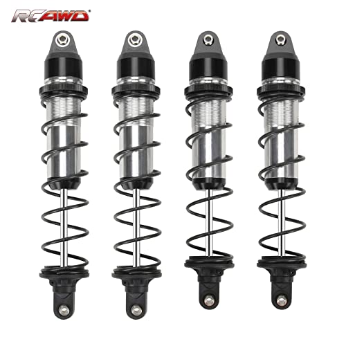 For Arrma 1/5 8S Kraton Shock Absorber Front & Rear 180Mm 190Mm Damper Machined Aluminum Alloy Upgrade 4Pcs(Black) #TOP7