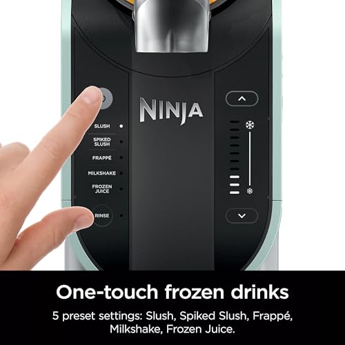 Image of Ninja SLUSHi with RapidChill Technology, 96 oz. Frozen Drink & Slushie Machine, 5 Programs, Slush, Spiked Slush, Frappe, Milkshake, Frozen Juice, FS305CO + Two 16-oz Insulated Bubble Cups (Renewed)