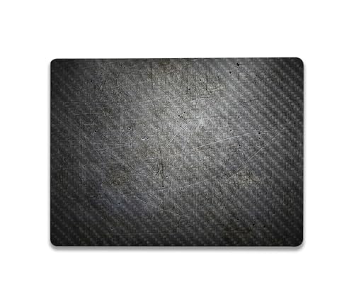Image of MightySkins Carbon Fiber Skin Compatible with Microsoft Surface Laptop Go 3 (2023) Full Wrap Kit - Scratched Up | Protective, Durable Textured Carbon Fiber Finish | Made in The USA