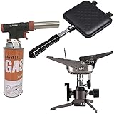 【3点セット】イワタニ ジュニアコンパクトバーナー CB-JCB+アイリスプラザ ホットサンドメーカー ガス火専用+ カセットガストーチバーナー CB-TC-OD2 岩谷 岩谷産業 iwatani アイリス ガスコンロ ガスボンベ