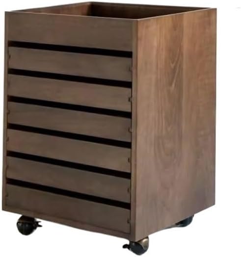 JITUIHOM Wooden Filing Cabinets for Offices and Home Study Rooms Retro Removable Storage Filing Cabinet
