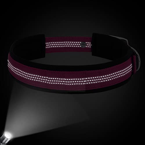 Tdtok Soft Neoprene Padded Dog Collar, Adjustable Durable Nylon Dog Collar For Small Medium Large Dogs, Breathable Heavy Duty Reflective Dog Collars With Metal Safety Buckle #TOP5