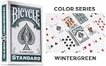 Bicycle Playing Cards 3 Deck Color Series Bundle. Collector's Bundle Including 3 Rider Back Decks Pumpkin, Cinnamon and Wintergreen. Includes Clear Acrylic Display Case.