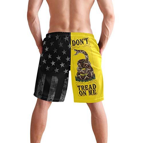 Men's Fourth Of July Patriot American Usa Flag Swim Trunks Quick Dry Beach Board Shorts, X-Large #TOP2