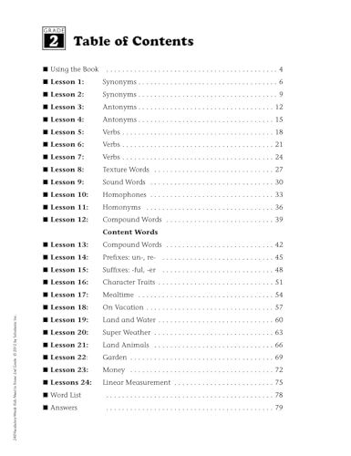 240 Vocabulary Words Kids Need to Know: Grade 2: 24 Ready-to-Reproduce Packets Inside! (Teaching Resources) - Image 2