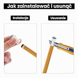 Prasacco 24 szt. końcówek do kija bilardowego, wymienne końcówki do kija bilardowego, 13 mm