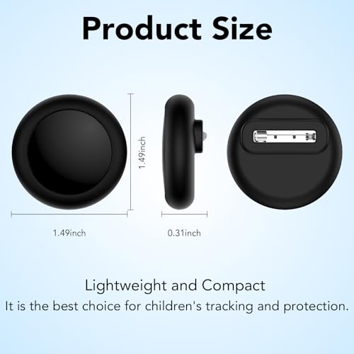 Image of for AirTag Holder for Kids, Compatible with Apple AirTag 1 & 2nd Gen, 2-Pack Waterproof Hidden Air Tagholder with Safety Pin Discreet Toddler Airtag Clip for Clothing, Backpack & Dog Collar
