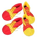 [DEARMAMY] 2組小丑コスプレ用シューズ 足 ハロウィンパーティーや舞台演出に