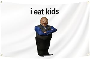 I Eat Kids Flag 3x5Ft Bertram Funny Tapestry for College Dorm Room...