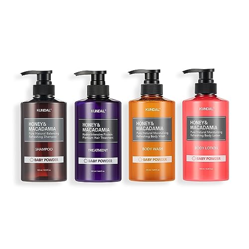 �yKUNDAL/�N���_���z�y�w�A���{�f�B�P�A500ml4��Z�b�g�z�l�C�`���[�V�����v�[ & �v���e�C���g���[�g�����g & �s���A�{�f�B�[�\�[�v & ���C�X�`���[�{�f�B�[���[�V���� #�x�r�[�p�E�_�[