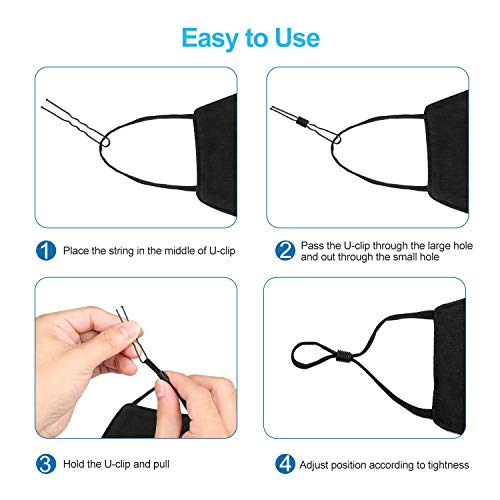 Amly 200 Pcs Cord Locks Silicone Toggles For Drawstrings, Elastic Cord Rope Adjuster, Non Slip Stopper With Stringing Tool (Multicolored) #TOP5