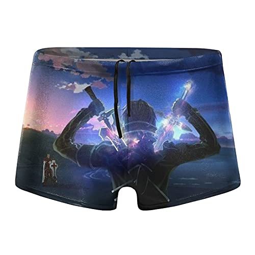 Anime Sword Art Online Kazuto - Pantalones cortos de natación con cordón para hombre