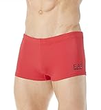 Emporio Armani Herren Active Block Lines Badehose, Rot, XX-Large/EU 56