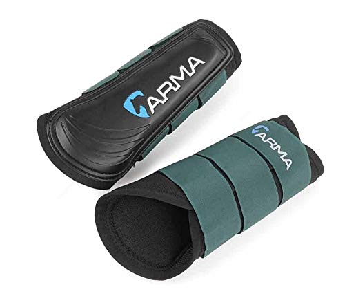 Shires Arma Air Motion Brushing Boots Green Cob