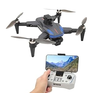 Mini Drone con 3 Cámaras, WiFi 4K HD Drone Plegable Compatible con Giro de 360°, Mantenimiento de Altitud, Disparo de Gestos, Zoom de 50X, Filtro de Belleza, Evita Obstáculos,