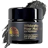 Mud Mask, Wildcrafted Moor Mud, Daily Beauty Sulfur Mask, Cleanse Detox, Rejuvenation and Cellular Regeneration with Fulvic Acid, Hydrating, Stimulating Natural Facial Treatment