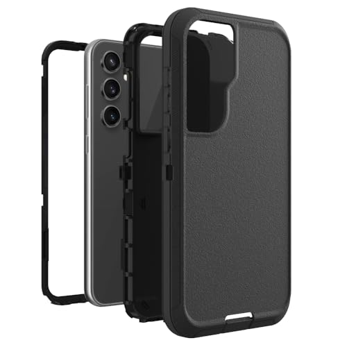 Image of Case for Galaxy S23 FE, Heavy-Duty Tough Rugged Shockproof Drop Protective Cover Cases for Samsung Galaxy S23 FE, Black