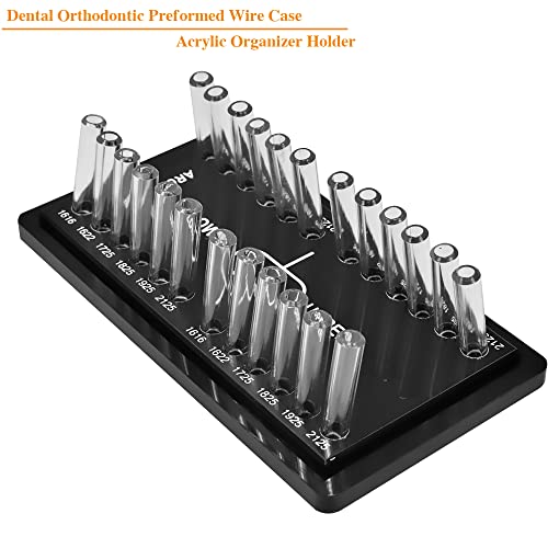 Orthodontic Preformed Wire Acrylic Organizer Dental Arch Wire Holder Case Box #TOP1