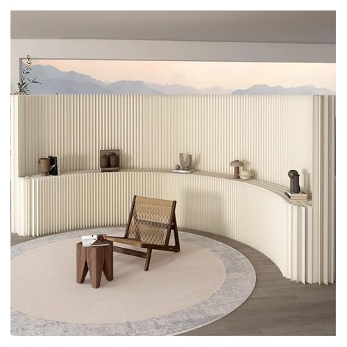 JCWGLY Biombo Divisor De Habitación Portátil Plegable con Estantes De Almacenamiento, Privacidad Divisoria De Pared para Separación De Habitaciones En El Hogar Y La Oficina(6.56~9.84x7.87 ft)