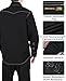 BOCOMAL FR Welding Shirts Heavyweight Stretch Canvas Snaps Down Reinforced Stitching Western Style Fire Resistant Jackets Black/White