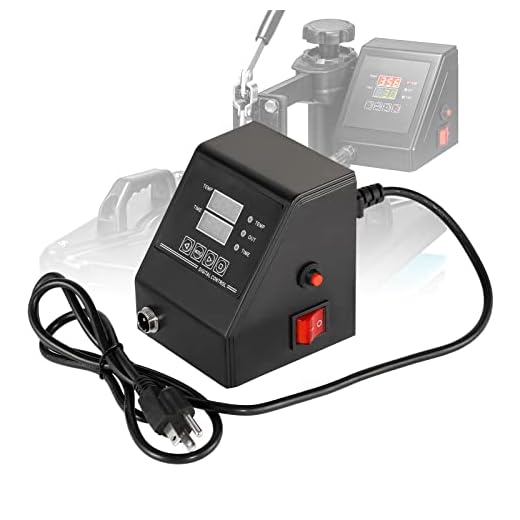 POWLAB 1400W "Thermal" Type Heat Press Machine Digital Box Replacement Part for 15x15'' Thermo-Sensitive Heat Transfer Machine with Time/Temperature Controller 32-392°F（Not Included Aviation Cord）
