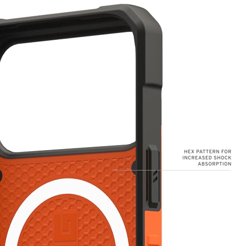 Image of Urban Armor Gear UAG Pathfinder Magnetic Compatible, Rugged Shockproof Anti-Slip Military Grade Protective Case /Cover Designed for iPhone 17 Pro Max (2025) - Orange