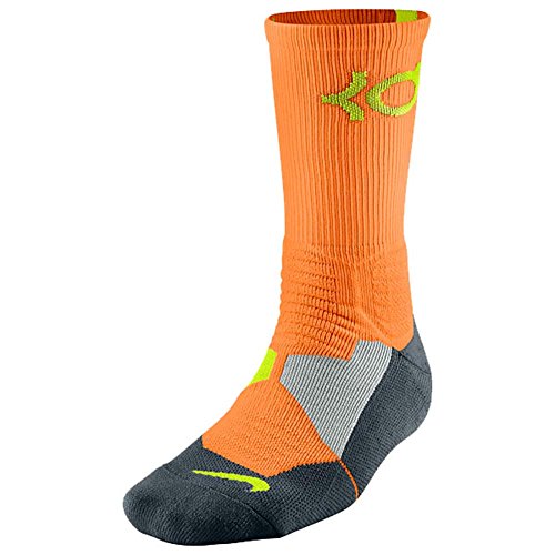 Nike Mens KD Hyperelite Basketball Crew Socks Bright, Size Large