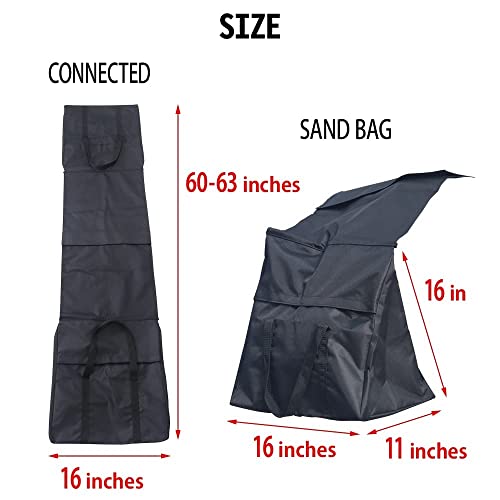 Japard 2 Pack Dog Agility Equipment, Tunnel Sandbags, Hold One End, Holding Bags Only, Training Tool, Outdoor Indoor
