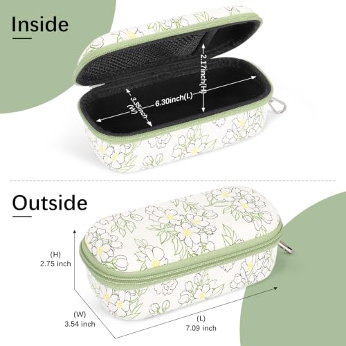 Image of Bukere Double Eyeglasses Case with Adjustable Slots, EVA Hard-shell Travel Dual Glasses Sunglasses Organizer for Men Women