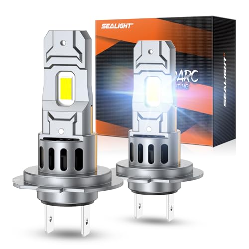 Image of Sealight Η7 Bulbs 50,000LM Brightness With 52W Power, 6500k Eye Protection, Η7 Lights 70000+ Lifespan, Pack of 2
