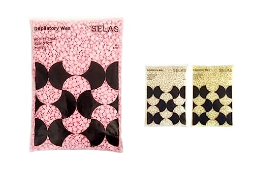 Cera depilatoria en perlas 800g. SELAS. A elegir Rosa Mosqueta, Marfil o Natural. Depilación sin bandas. (Rosa Mosqueta)